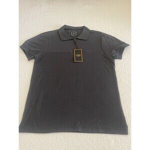 CASA MODA Couture Men's Zip-Front Polo Shirt Black Quarter-Zip Front Closure